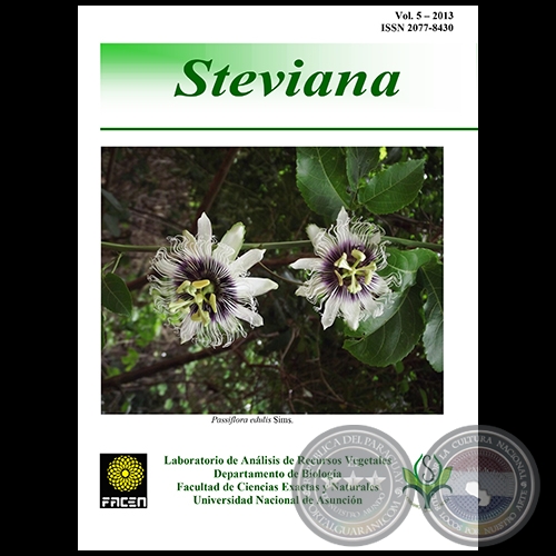 REVISTA STEVIANA - VOLUMEN 5 - AÑO 2013 - Publicación del Herbario FACEN 